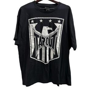 TAP OUT wrestling UFC black logo tee thrashed Streetwear sz XL